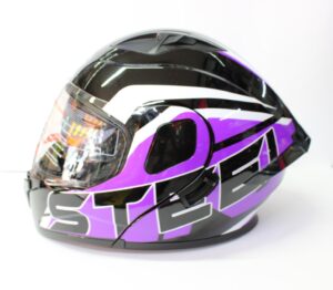 Casco steel abatible Morado (mica transparente) 2X1500