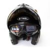 Casco steel abatible Negro brillante (mica transparente) 2X1500 - Imagen 3