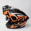 Casco steel abatible Naranja diseño (mica transparente) 2X1500 - Imagen 2