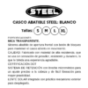 Casco Steel Abatible BLANCO (mica transparente) 2x$1500 - Imagen 4