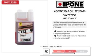 Aceite IPONE self oil 2T semi-sintético