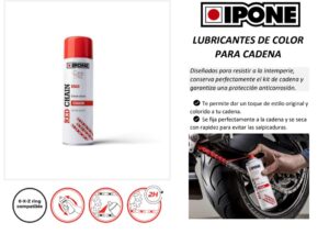 Lubricantes IPONE de color para cadena