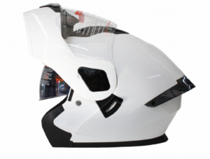 Casco Steel Abatible BLANCO (mica transparente) 2x$1500