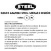 Casco steel abatible Morado (mica transparente) 2X1500 - Imagen 6