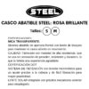 Casco Steel abatible Rosa Brillante (mica transparente) 2x1500 - Imagen 6
