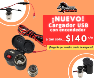 Promoción cargador USB con encendedor