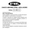 Casco steel abatible Azul acero (mica transparente) 2X1500 - Imagen 6