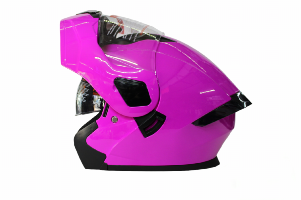 Casco Steel abatible Rosa Brillante (mica transparente) 2x1500