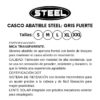 Casco Steel abatible Gris Fuerte (mica transparente) 2x1500 - Imagen 6