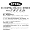 Casco Steel Abatible Modelos Gráficos Negro Carbono (mica transparente) 2x$1700 - Imagen 6