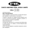 Casco Steel Abatible Modelos Gráficos Rosa H.Mate (mica transparente) 2x$1700 - Imagen 5