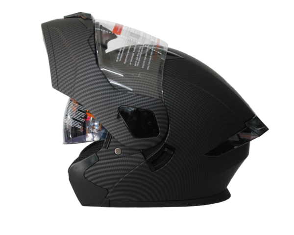 Casco Steel Abatible Modelos Gráficos Negro Carbono (mica transparente) 2x$1700