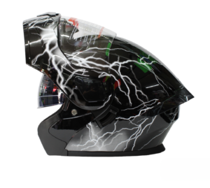 Casco Steel Abatible Modelos Gráficos Tormenta (mica transparente) 2x$1700