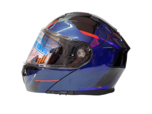 CASCO ABATIBLE STEEL (CERTIFICACIÓN ECE 22-06) AZUL ACERO
