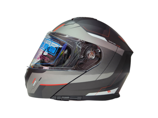 CASCO ABATIBLE STEEL (CERTIFICACIÓN ECE 22-06) GRIS ACERO